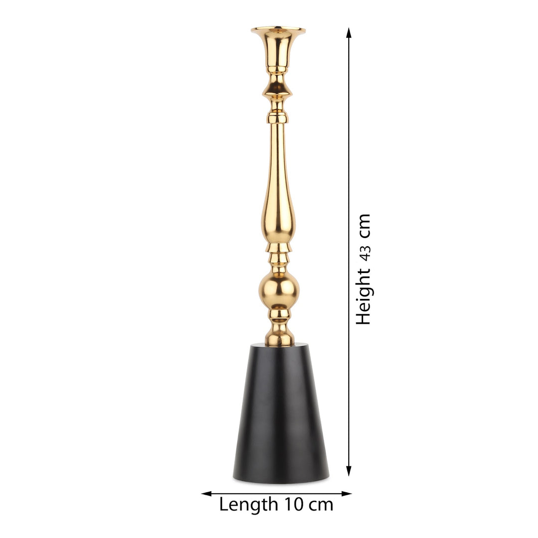 Expobazaar Valora Gold Candle Holder Large