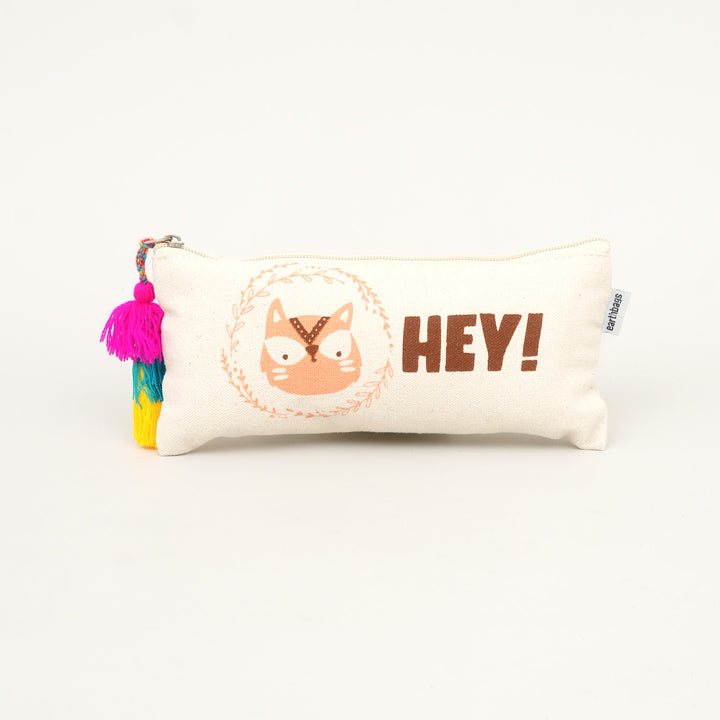 Hey Kitty Print Tassel Pencil Pouch, View 3