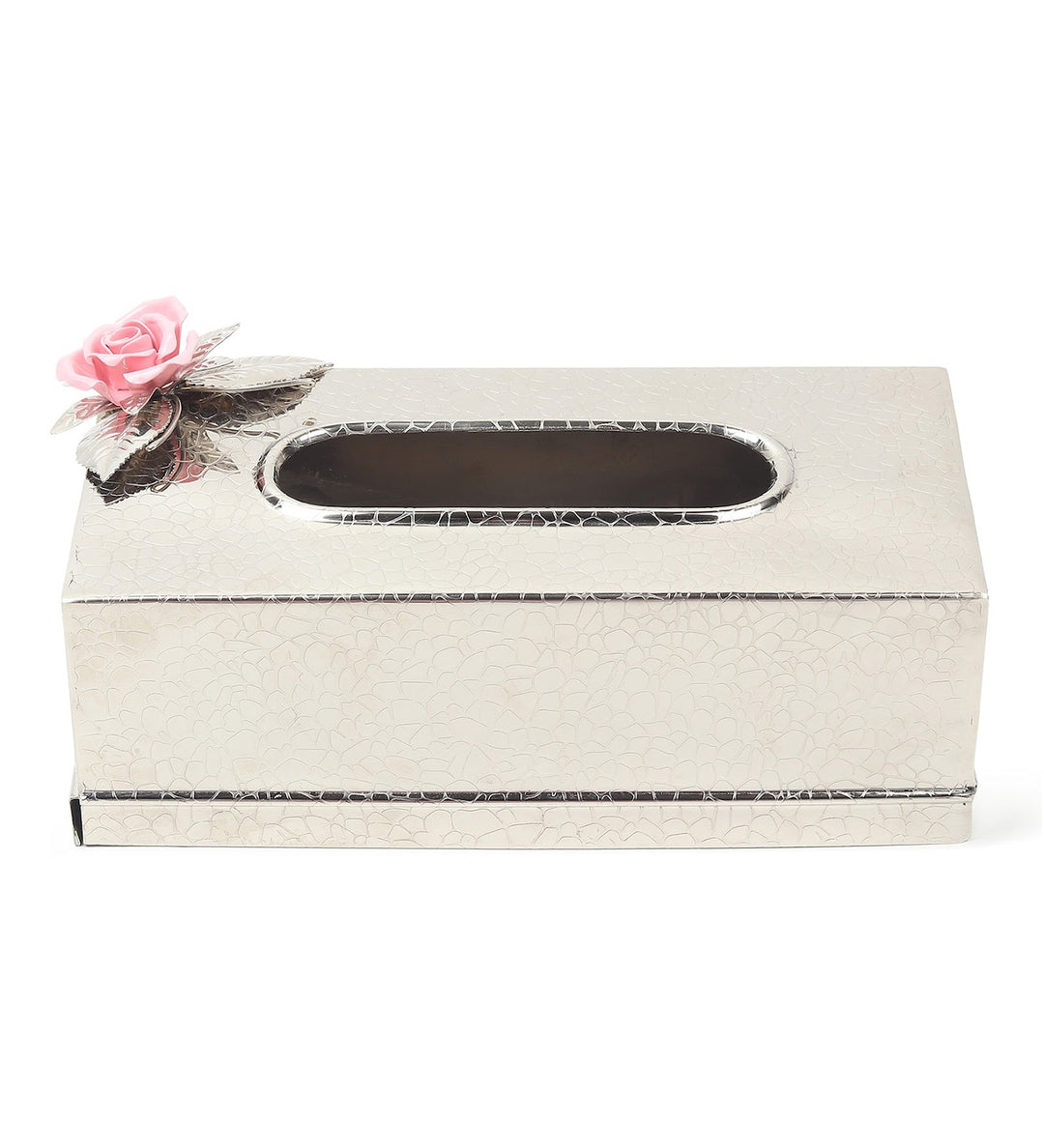 Petal Eclat Stainless Steel Tissue Box Holder Pink view 4