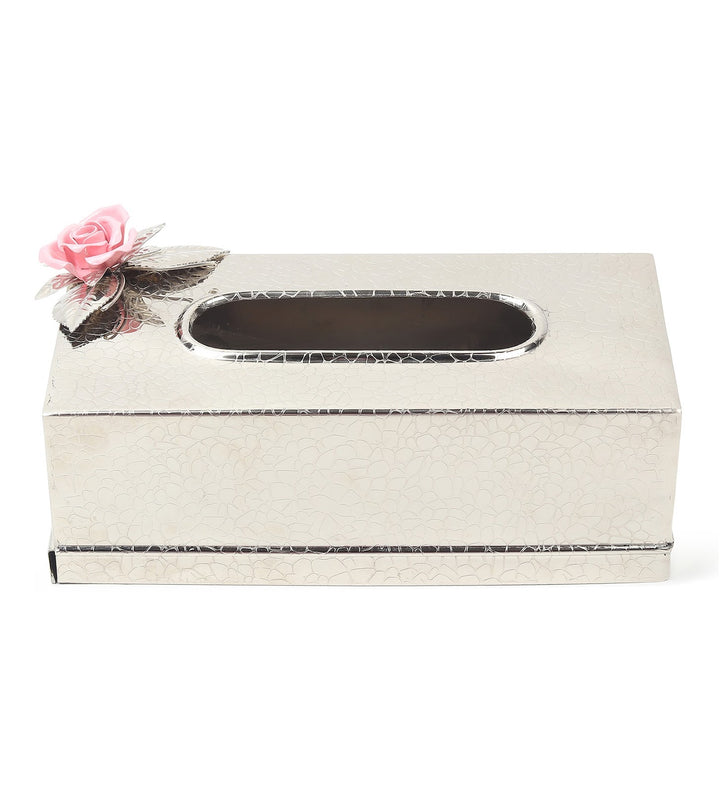 Petal Eclat Stainless Steel Tissue Box Holder Pink view 4