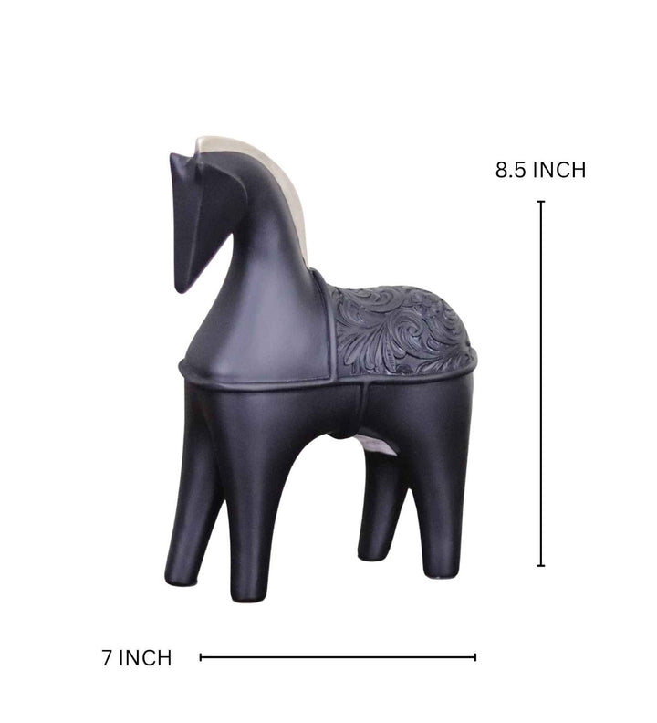 Expobazaar Elegant Horse Resin Sculpture for Contemporary Home Decor