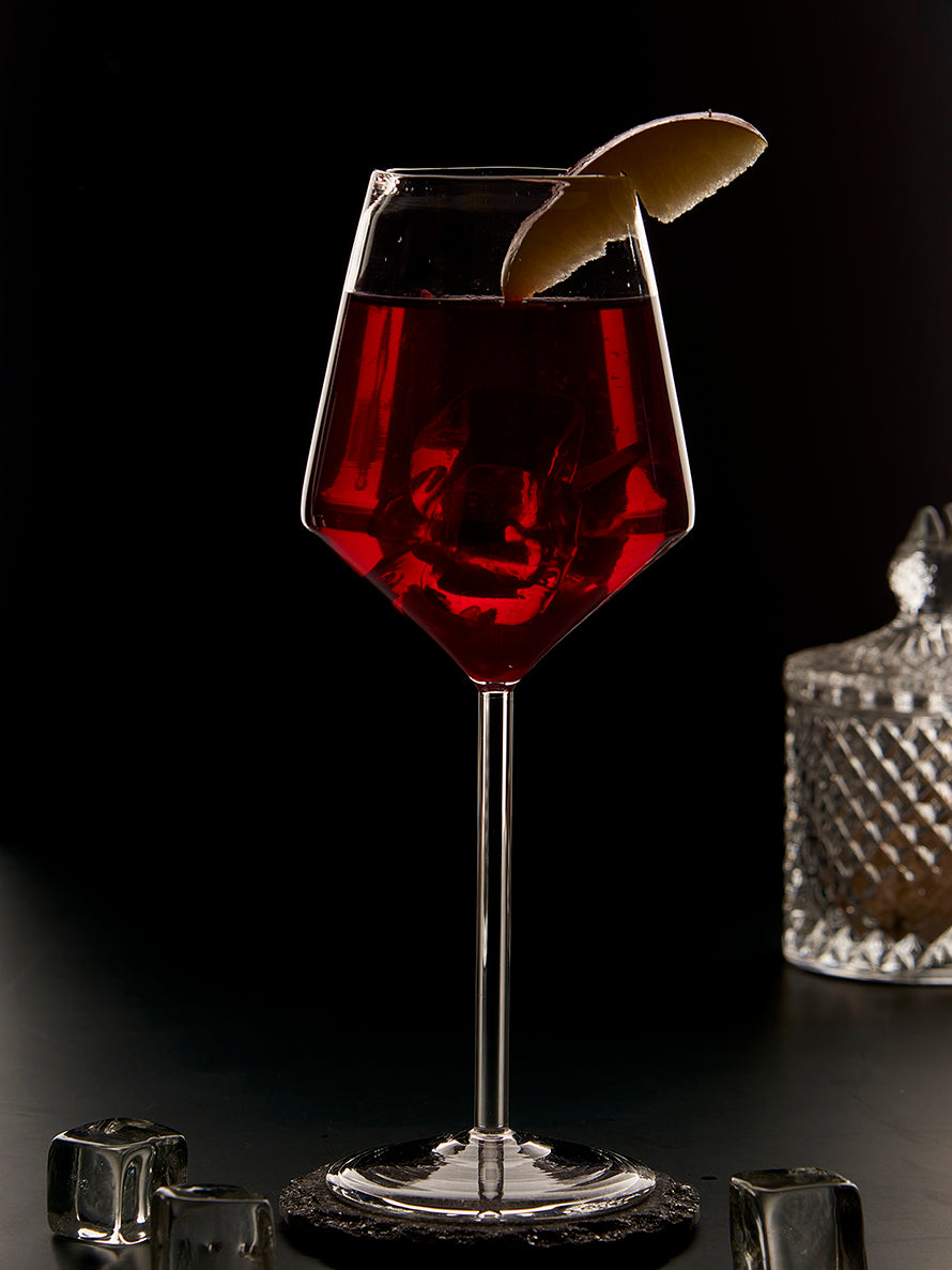 Diamond Wine Glass in borosilicate glass, 400 ml