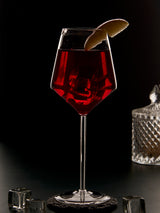 Diamond Wine Glass in borosilicate glass, 400 ml