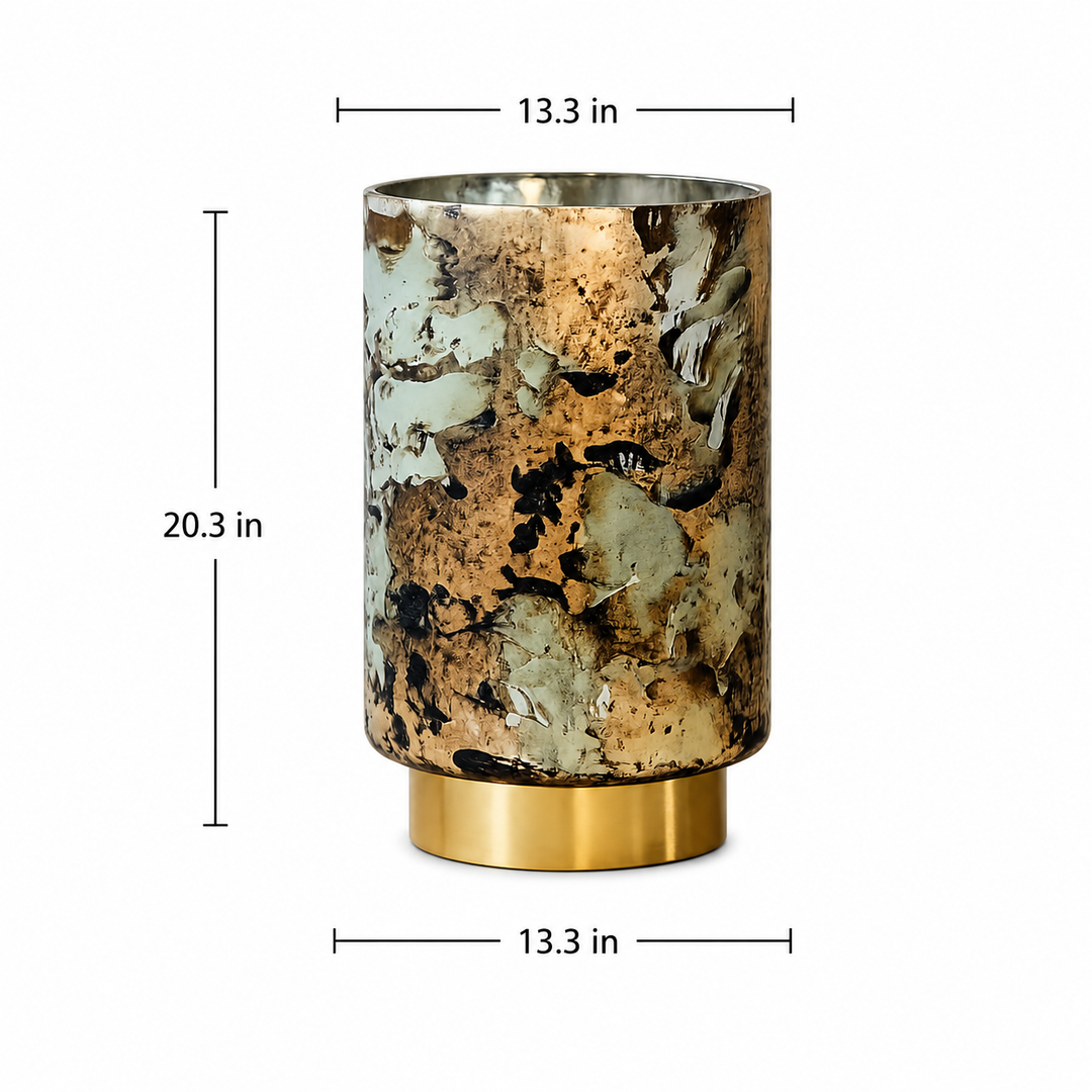 Glass Candle Holder, Multicolour