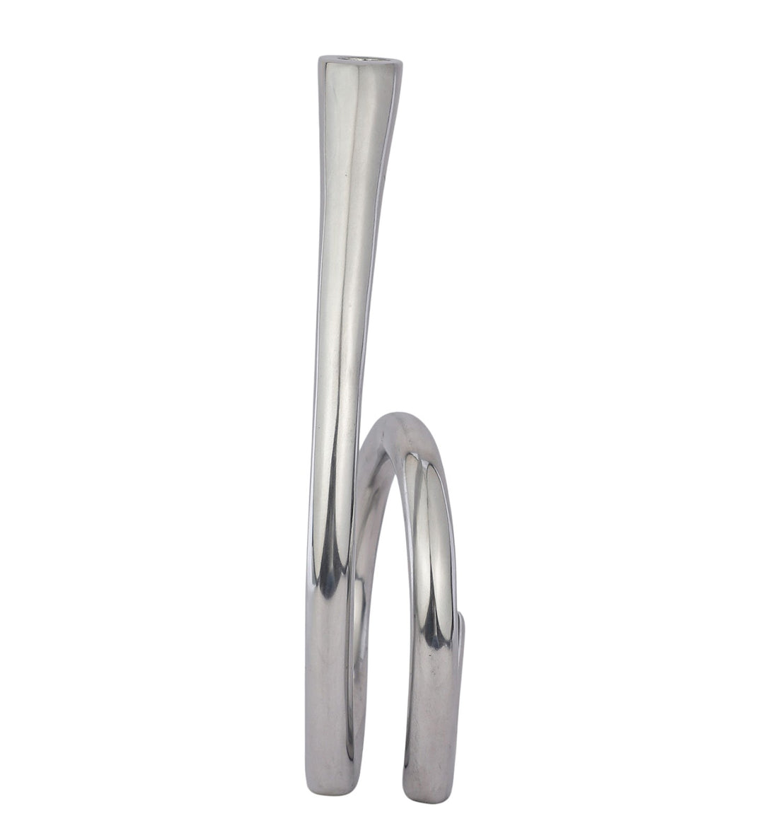 Expobazaar Flame Twisted Candle Holder Silver
