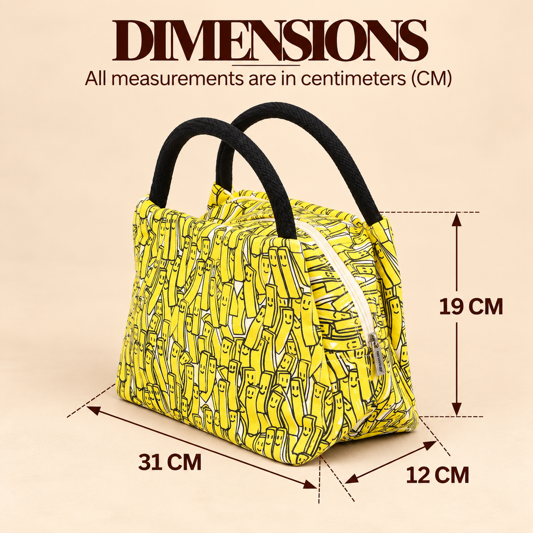Thermal Insulated Lunch Bag, Allover Print