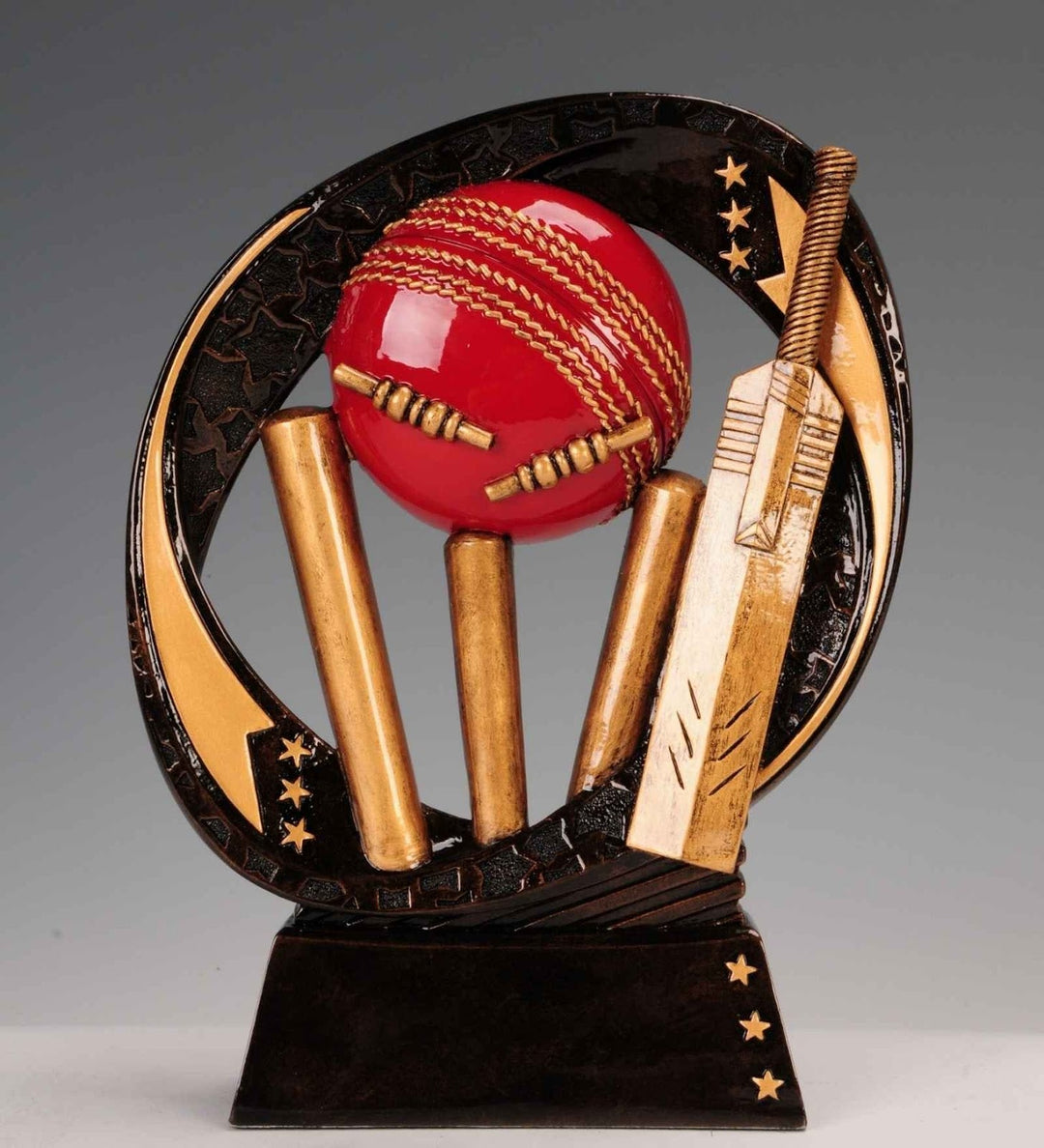 Expobazaar Cricket Bat and Ball Resin Trophy Décor