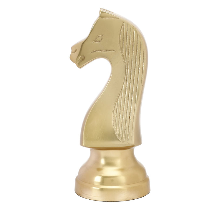 Expobazaar Chess Horse Gold Showpiece