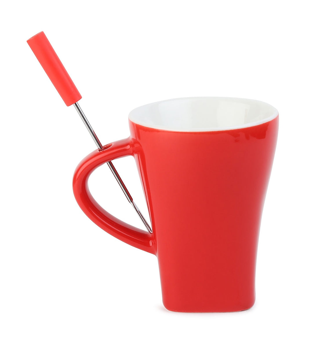 Choc Affair Ceramic Chocolate Fondue Cup with Candle Warmer Red view 6