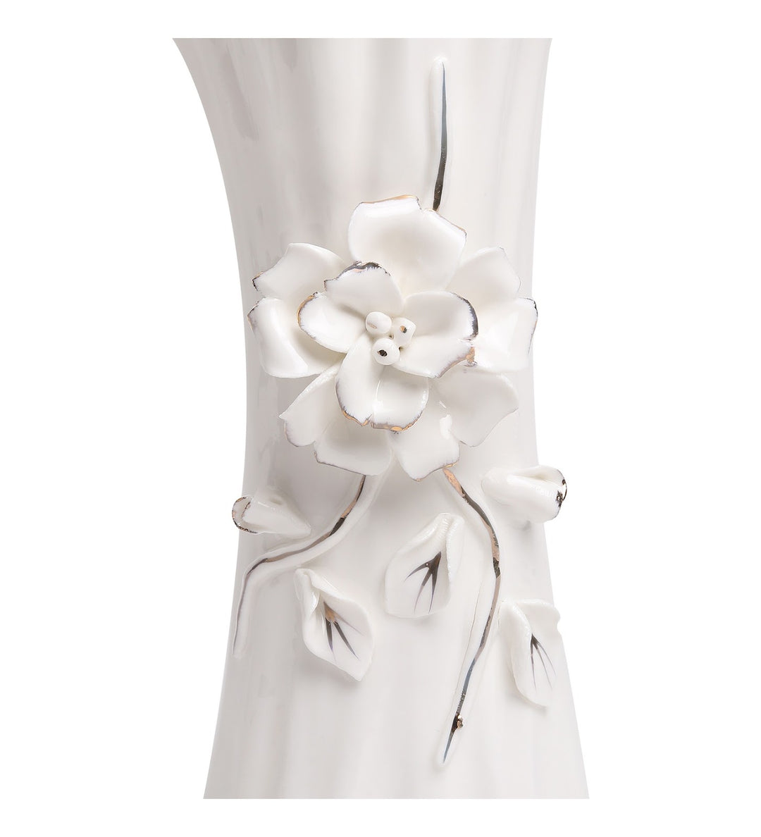 Maribel Fleur Tall Floral Porcelain Vase view 4