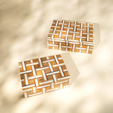 Basket Weave Decorative Box Set of 2 handcrafted in India
