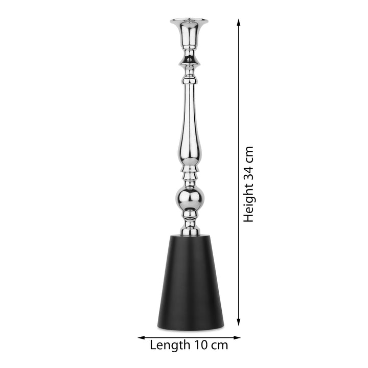 Expobazaar Valora Silver Candle Holder Small