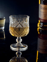 Textured Goblet Glass in crystal glass, 180 ml