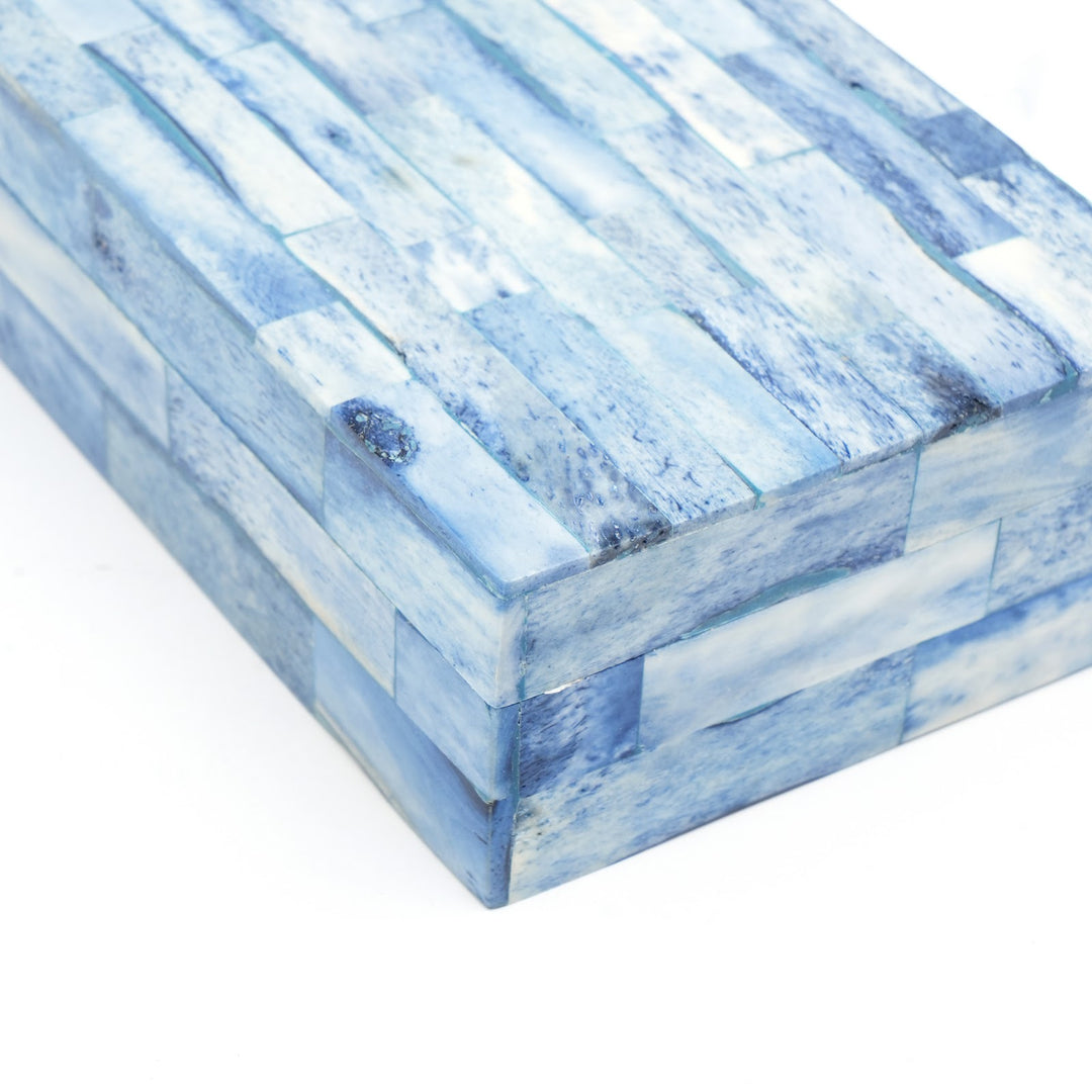 Delhi Indigo Inlay Decorative Storage Box Small