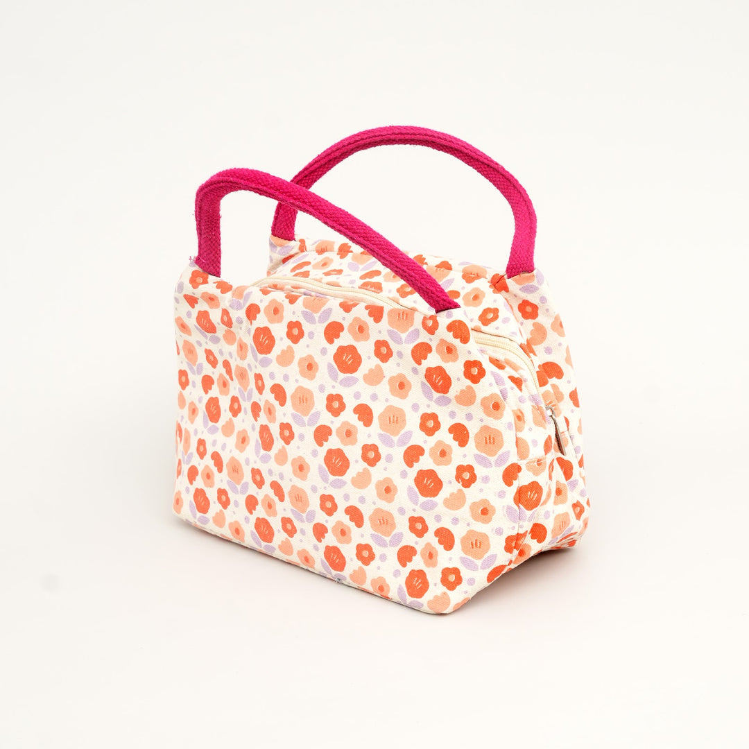 Thermal Insulated Lunch Tote, Floral Print, View 2
