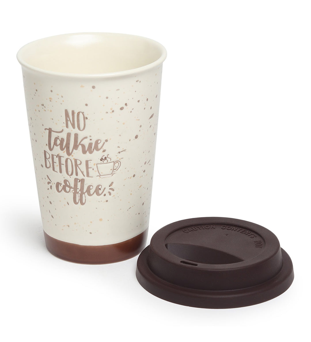 Coffee First Terrazzo Ceramic Coffee Mug Brown view 6