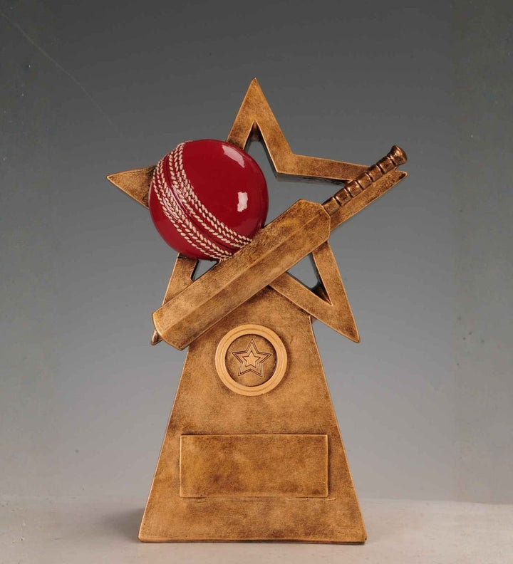 Expobazaar Cricket Trophy Resin Sculpture for Sports Enthusiasts