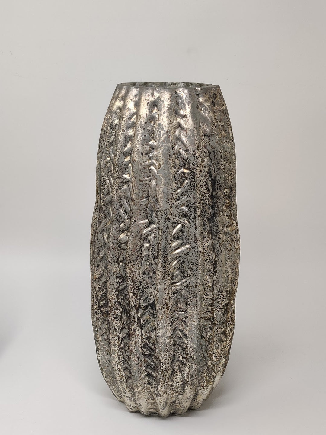 Expobazaar Antique Grey Handcrafted Glass Vase