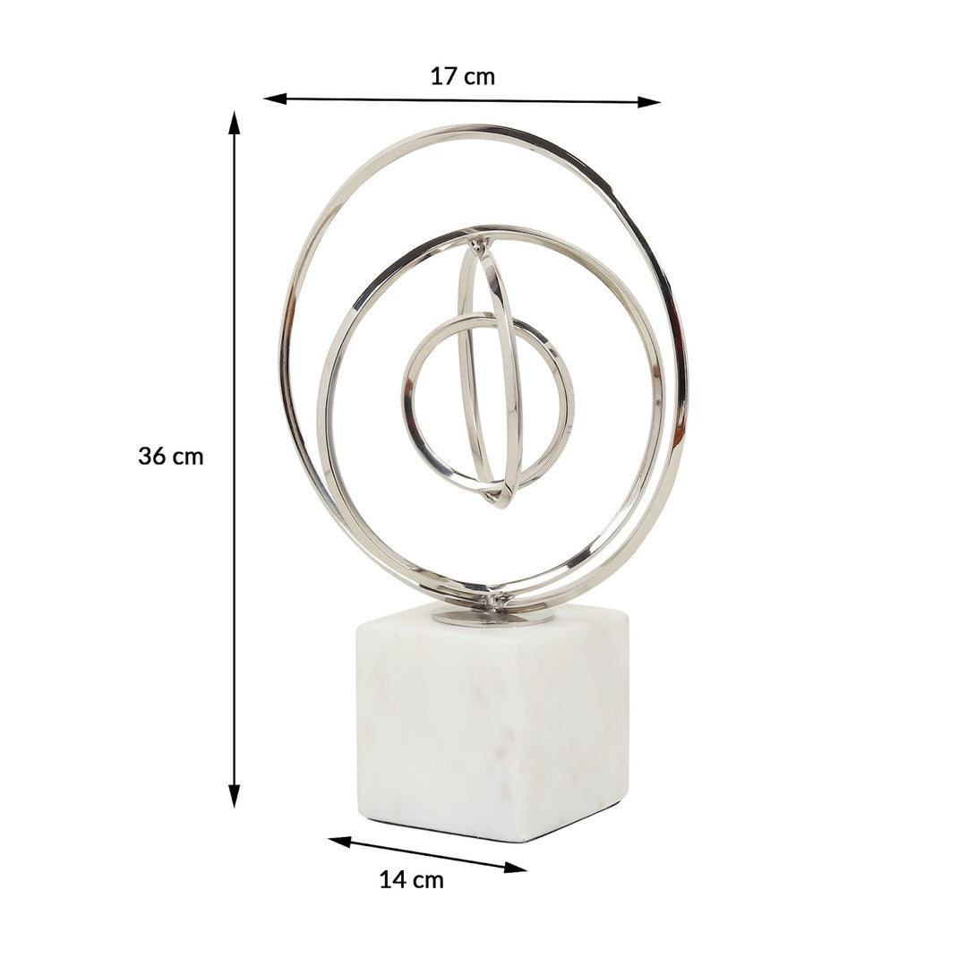 Expobazaar Seamless Circle Ensemble in Silver