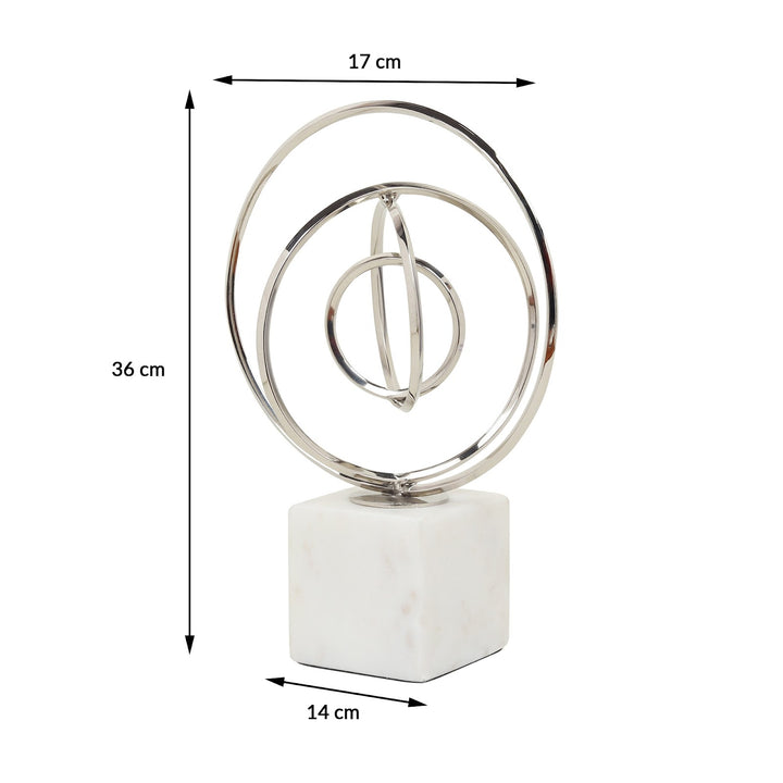 Expobazaar Seamless Circle Ensemble in Silver