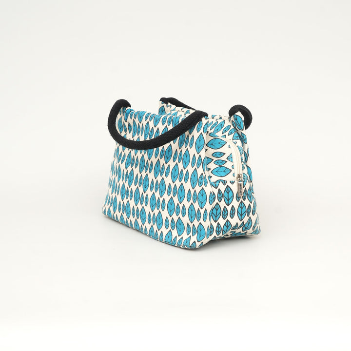Thermal Insulated Lunch Tote, Leaf Print, View 3