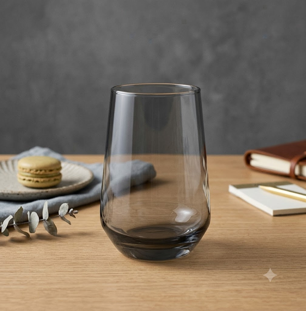 Charcoal Tinted Highball Glass in crystal glass, 390 ml