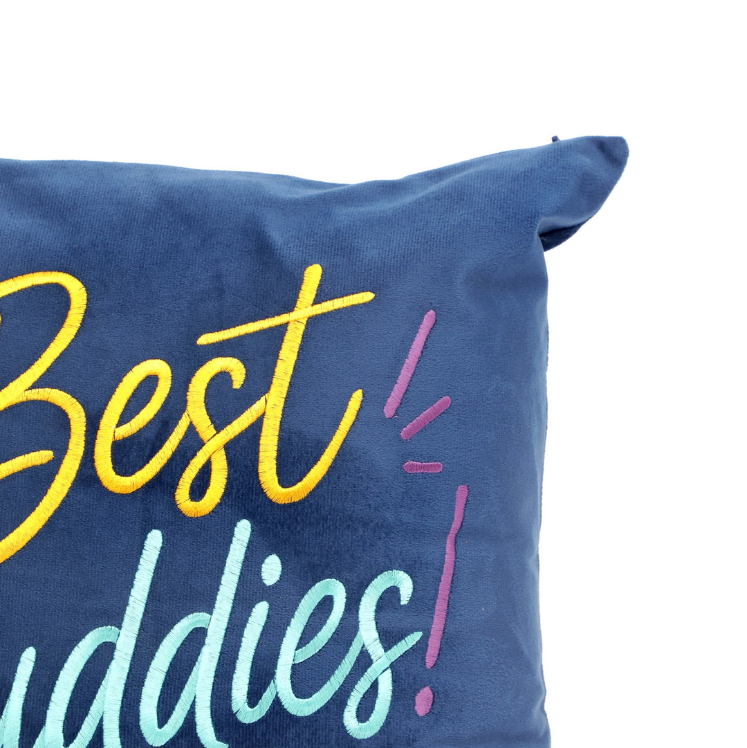 Quote Velvet Cushion Cover 46 x 46 cm, Best Buddies, view 2
