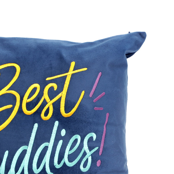 Quote Velvet Cushion Cover 46 x 46 cm, Best Buddies, view 2