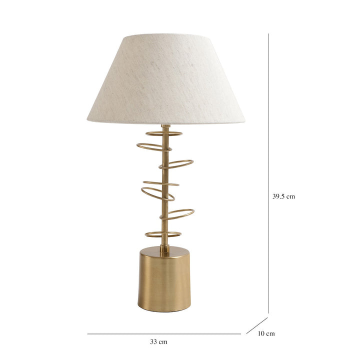Expobazaar Cascading rings Table lamp in Gold