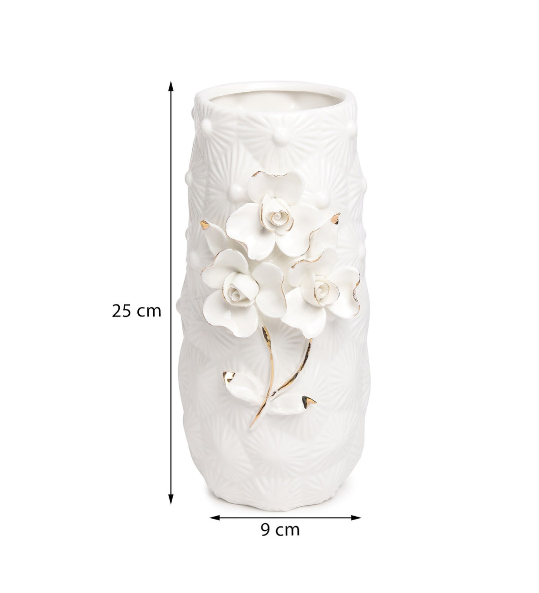 Lenora Fleur Cascading Blooms Porcelain Vase view 3