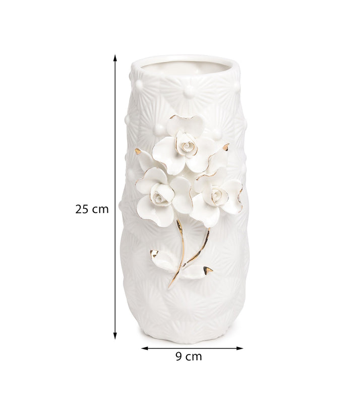 Lenora Fleur Cascading Blooms Porcelain Vase view 3