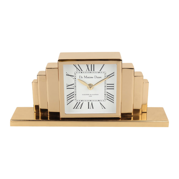 Expobazaar Metropolitan Marvel table clock in Gold