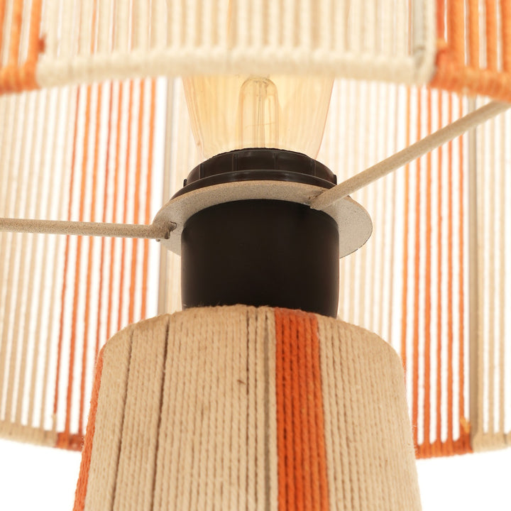 Rope & Iron Table Lamp for Living Room & Bedroom view 5