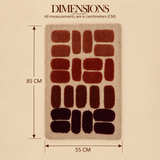 Geometric Blocks Tufted Wool Wall Art