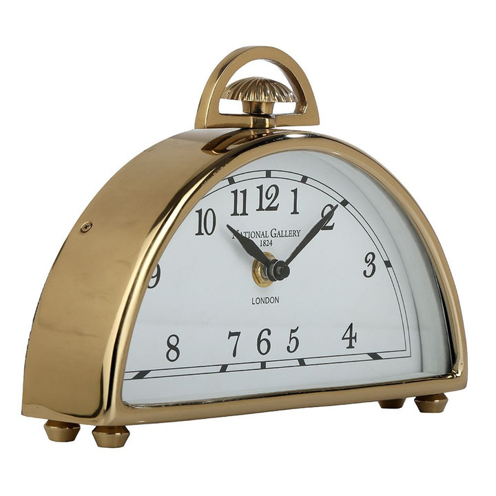 Expobazaar Luna Gold Aluminium Table Clock