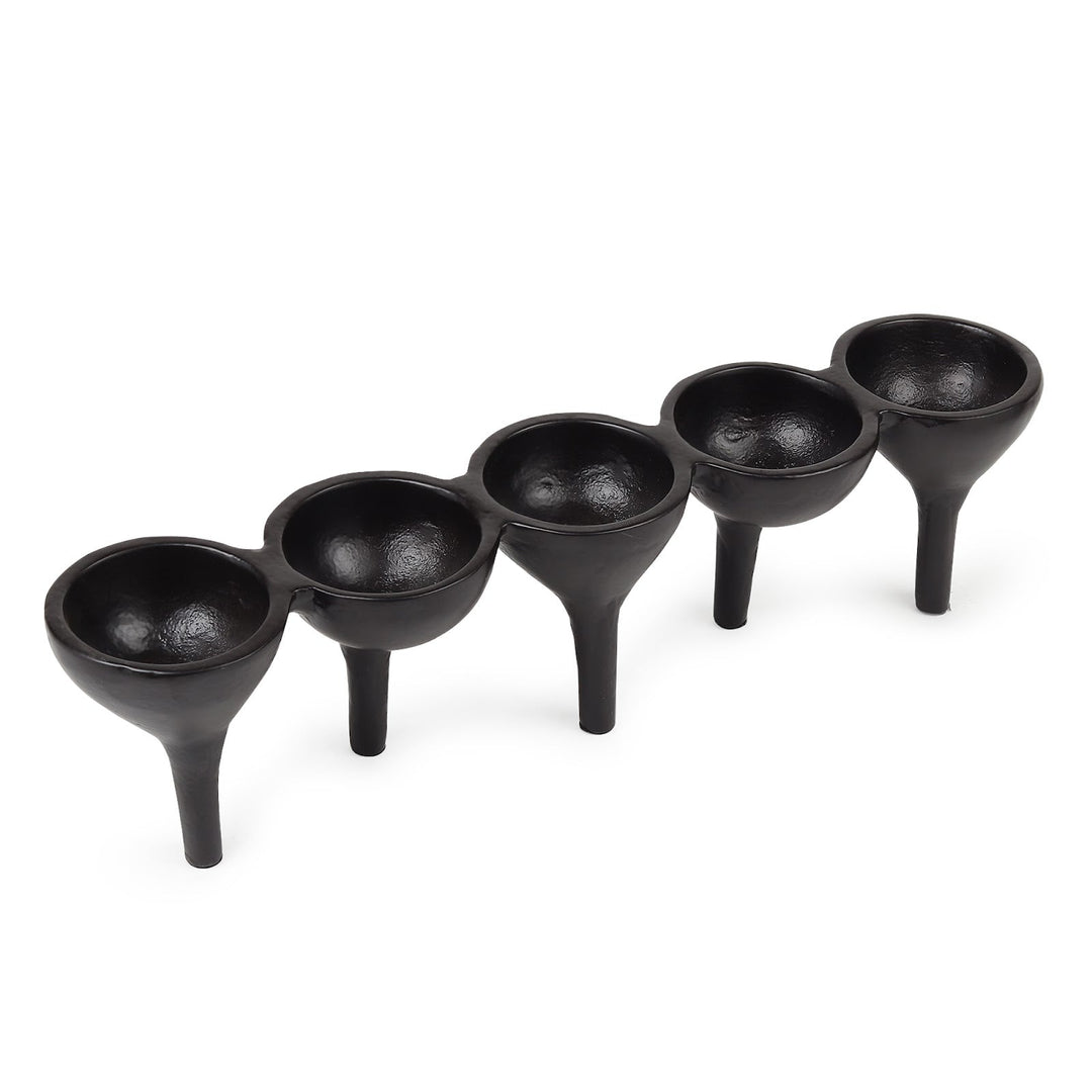 Expobazaar Rivera Candle & T-Light holder medium Black