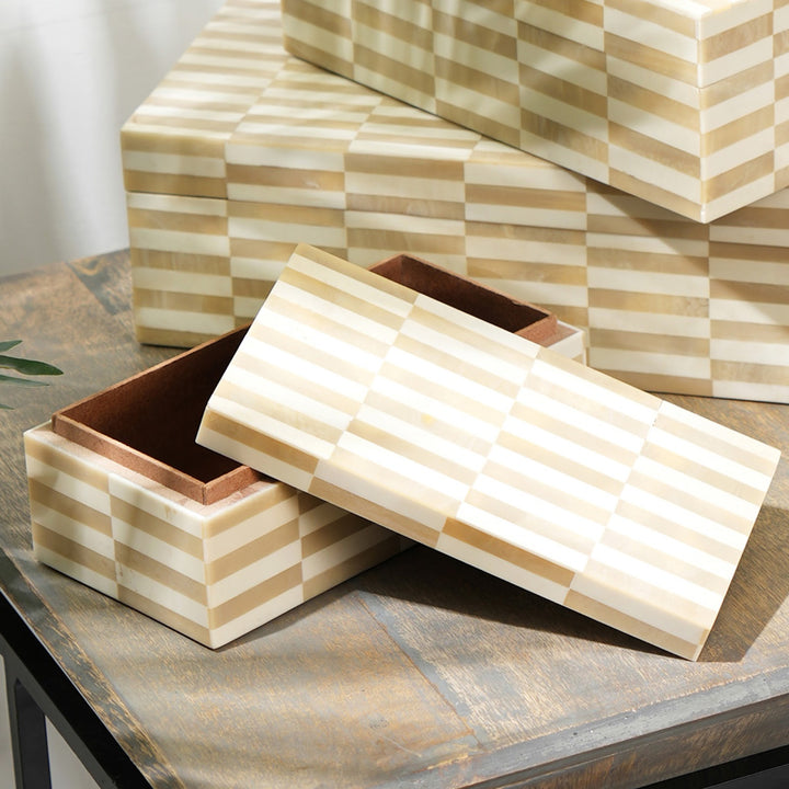 Ivory Inlay Decorative Storage Box Small