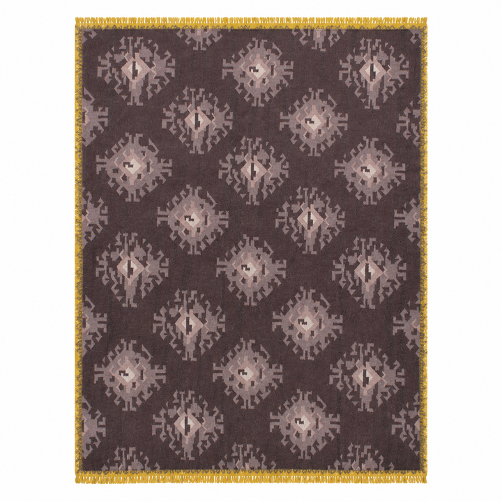 Expobazaar handwoven wool patch kilim rug VCD-10048