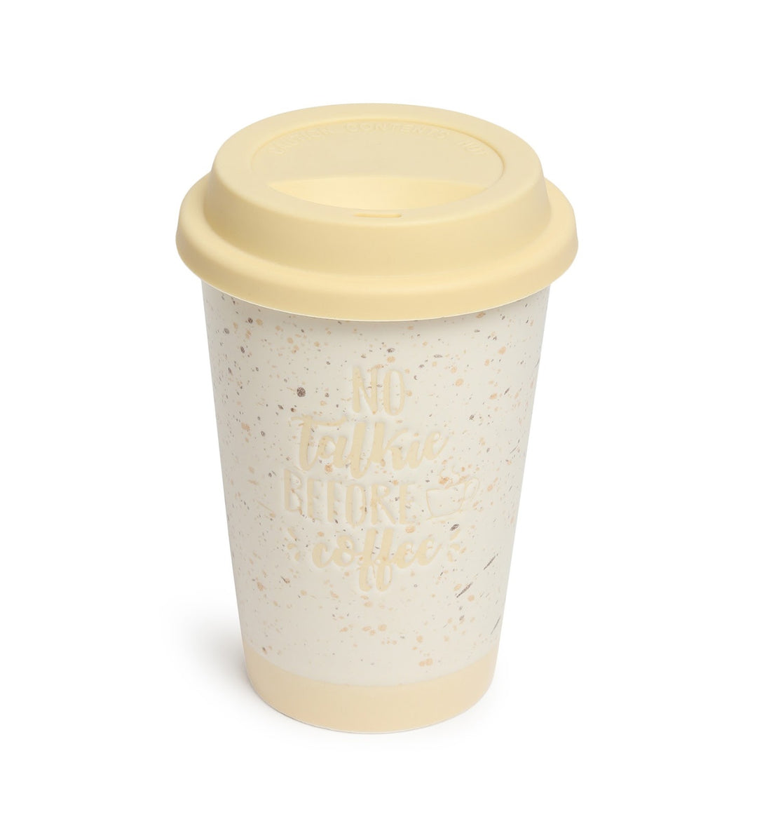 Coffee First Terrazzo Ceramic Coffee Mug Yellow view 5