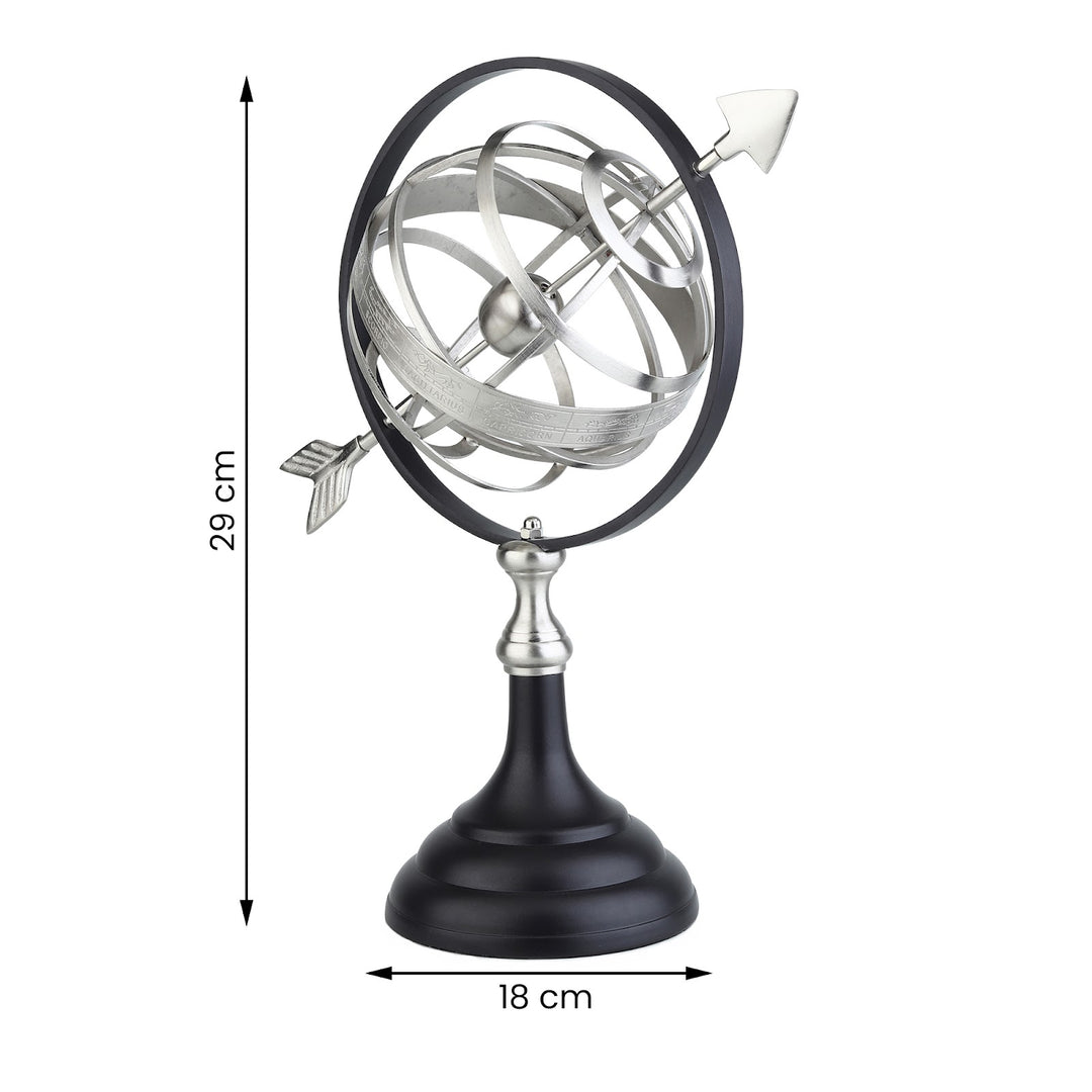 Expobazaar Astral Silver Metal Globe