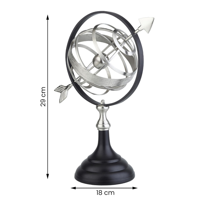 Expobazaar Astral Silver Metal Globe