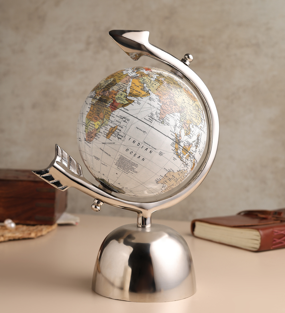 Asteron Chrome Aircraft Frame Desktop World Globe view 2