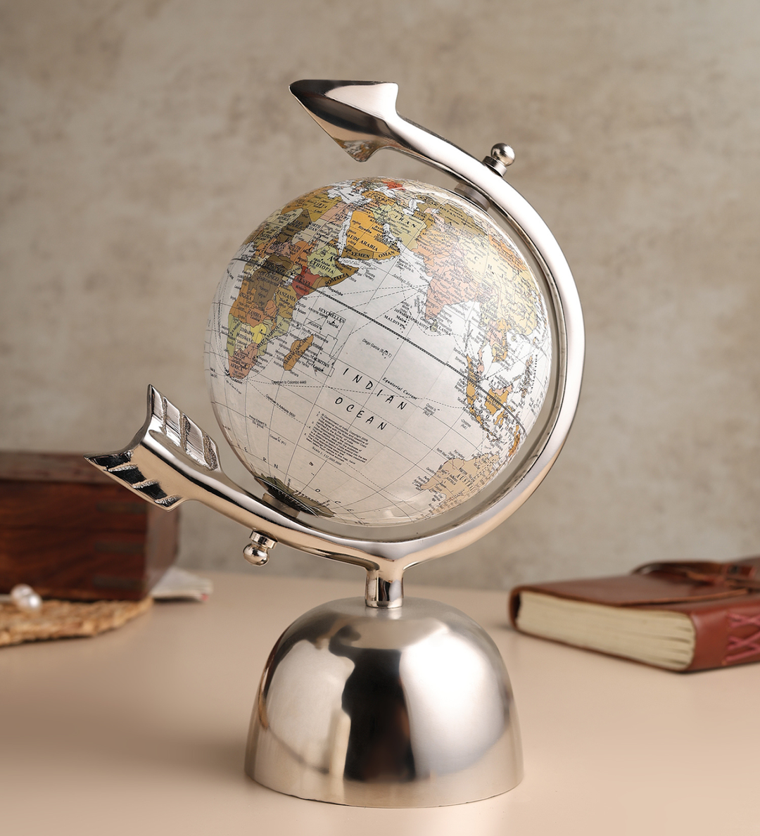 Asteron Chrome Aircraft Frame Desktop World Globe view 2