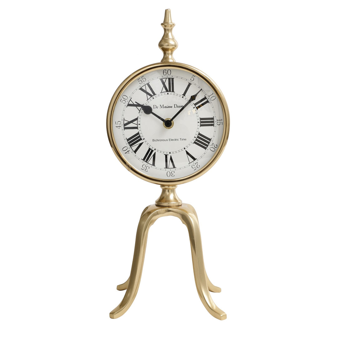 Expobazaar Quad Stand Clock In Gold