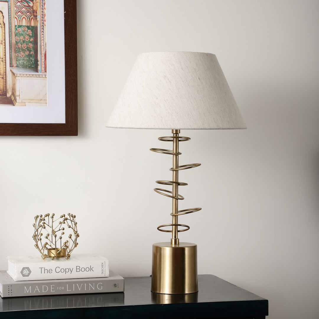 Expobazaar Cascading rings Table lamp in Gold