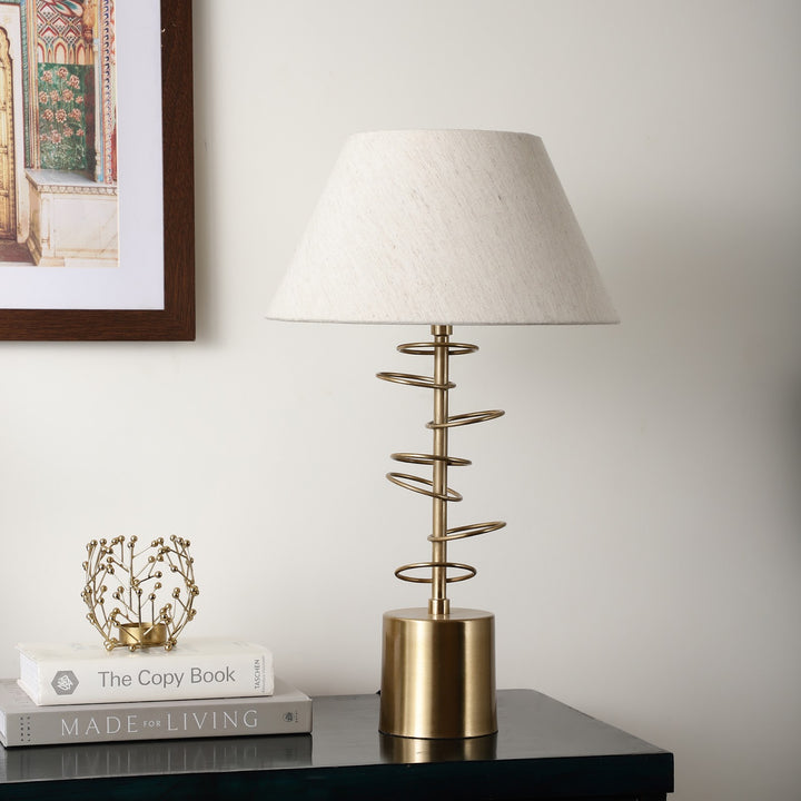 Expobazaar Cascading rings Table lamp in Gold
