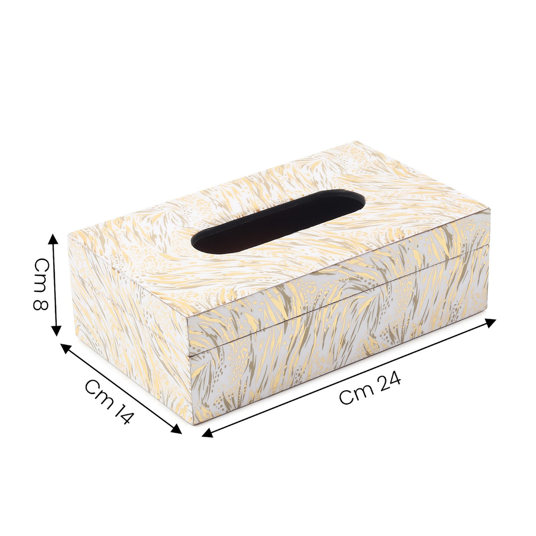 Expobazaar Zivra Gold Tissue Box