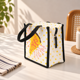 Express Jute Lunch Bag, Pizza Slice Print