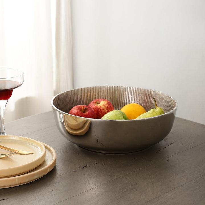 Expobazaar The Shining Silver Accent Circular Bowl