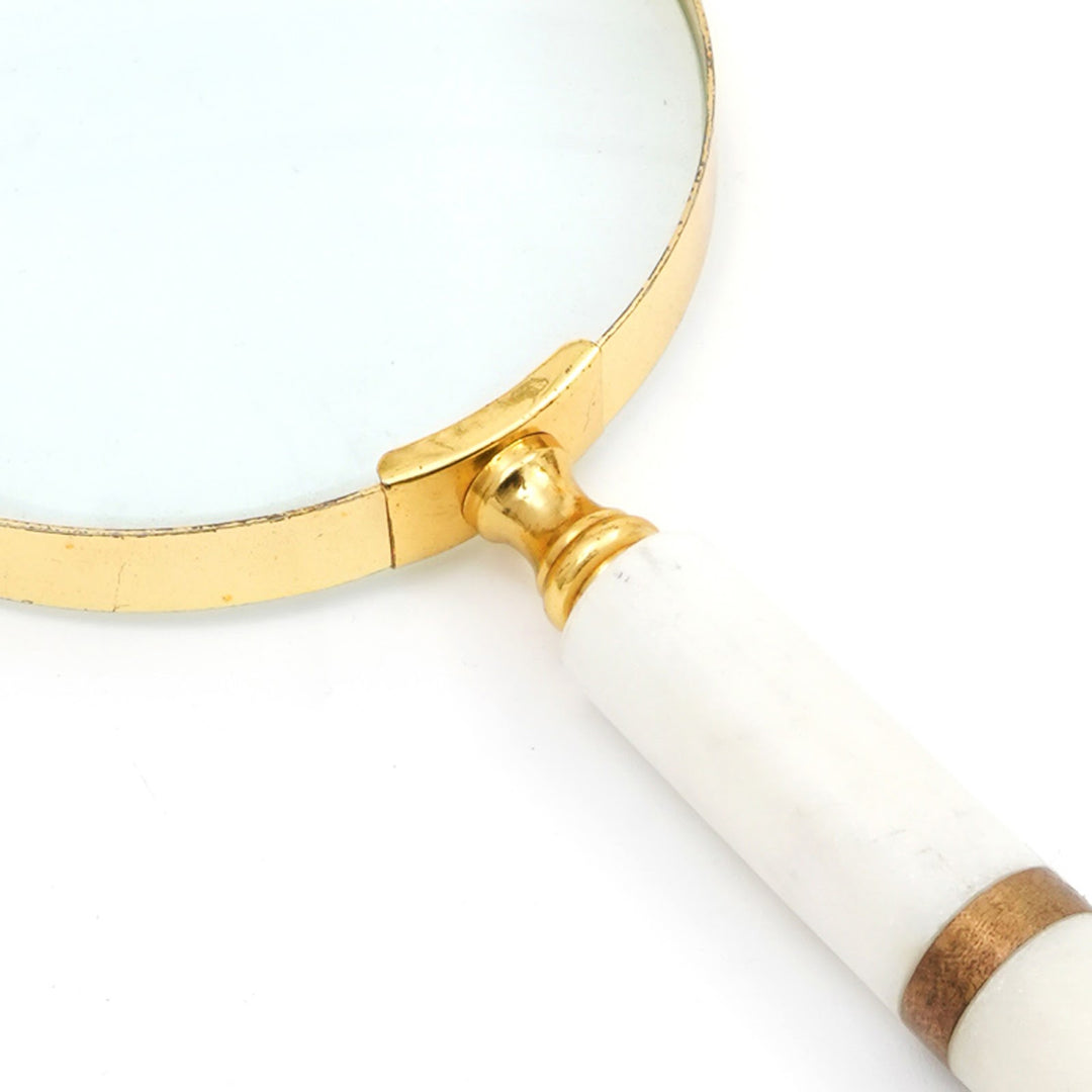Bealor Marble Handle Handheld Table Magnifier